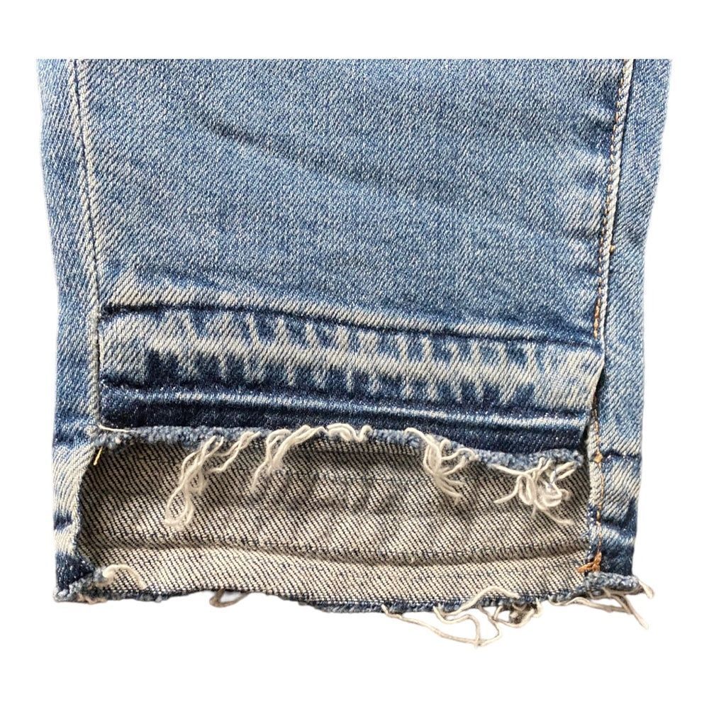 7 For All Mankind Women's Blue Step Hem Crop Denim Skinny Jeans Size 32 NWT - Picture 5 of 15